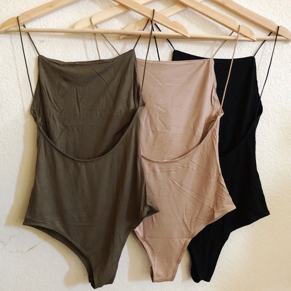 🔻SALE Olivia Open Back Bodysuit in Olive - Picture 6 of 7